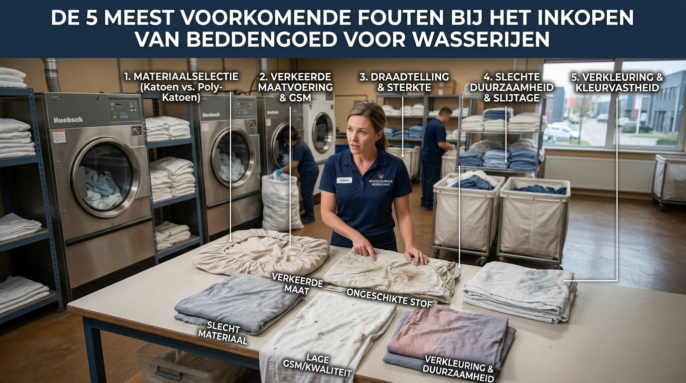 The 5 most common mistakes when purchasing bed linen for laundries